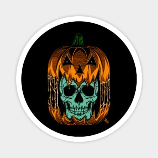 Pumpkin skull Magnet